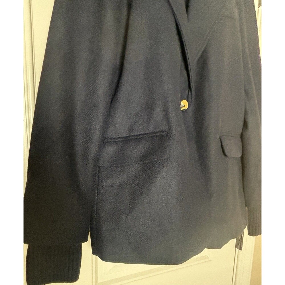 NWT Free Assembly SB Blazer With Rib Cuff Women’s Blue Lined Button XL (16-18) - Picture 8 of 11